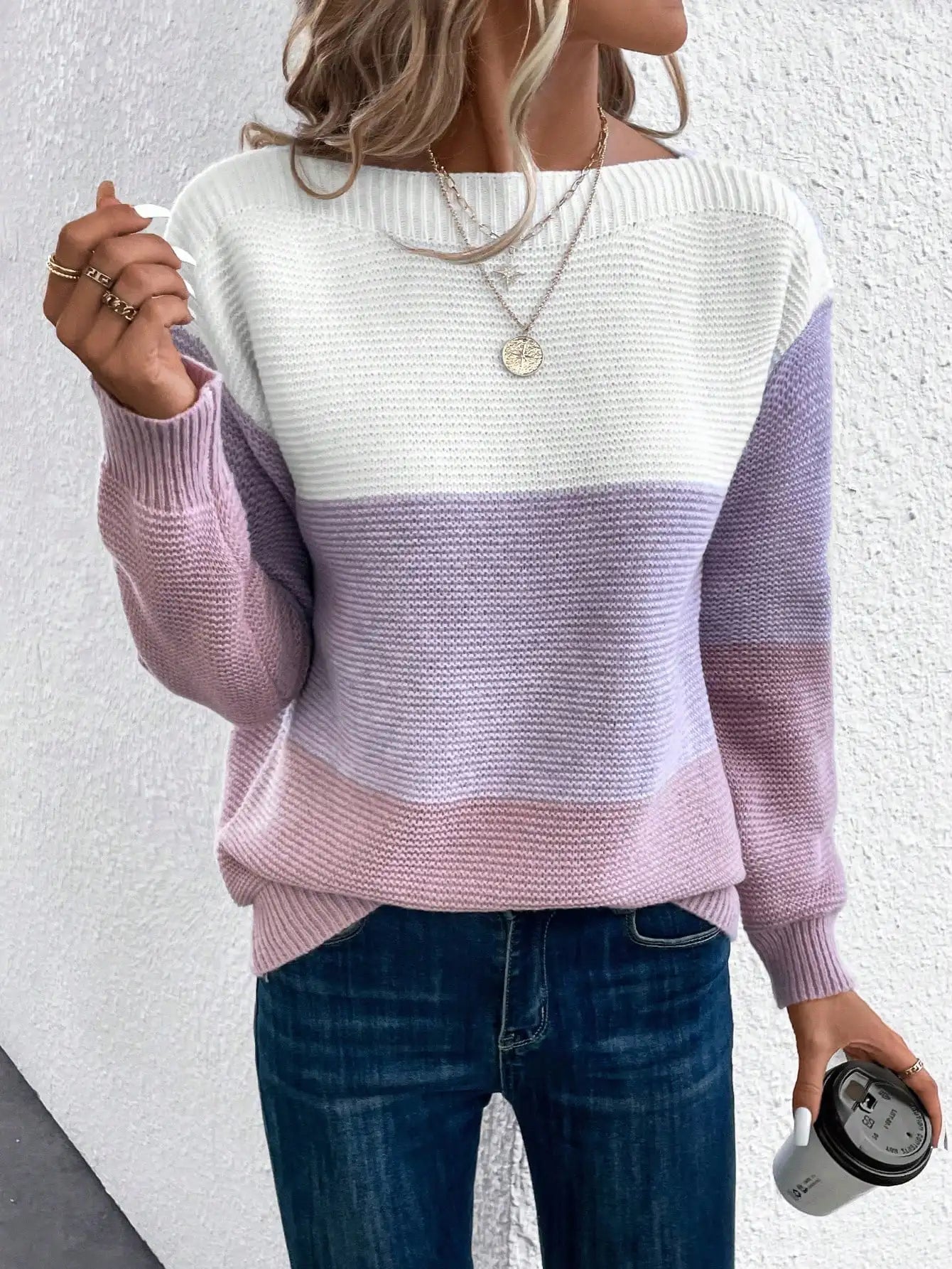 Mia – Sweter z Efektem Ombre