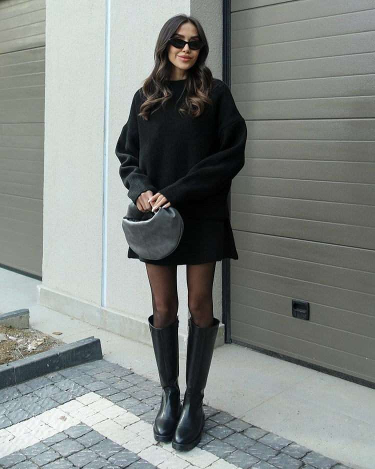 Konstancina | Ciepły Dzianinowy Zestaw Dwuczęściowy