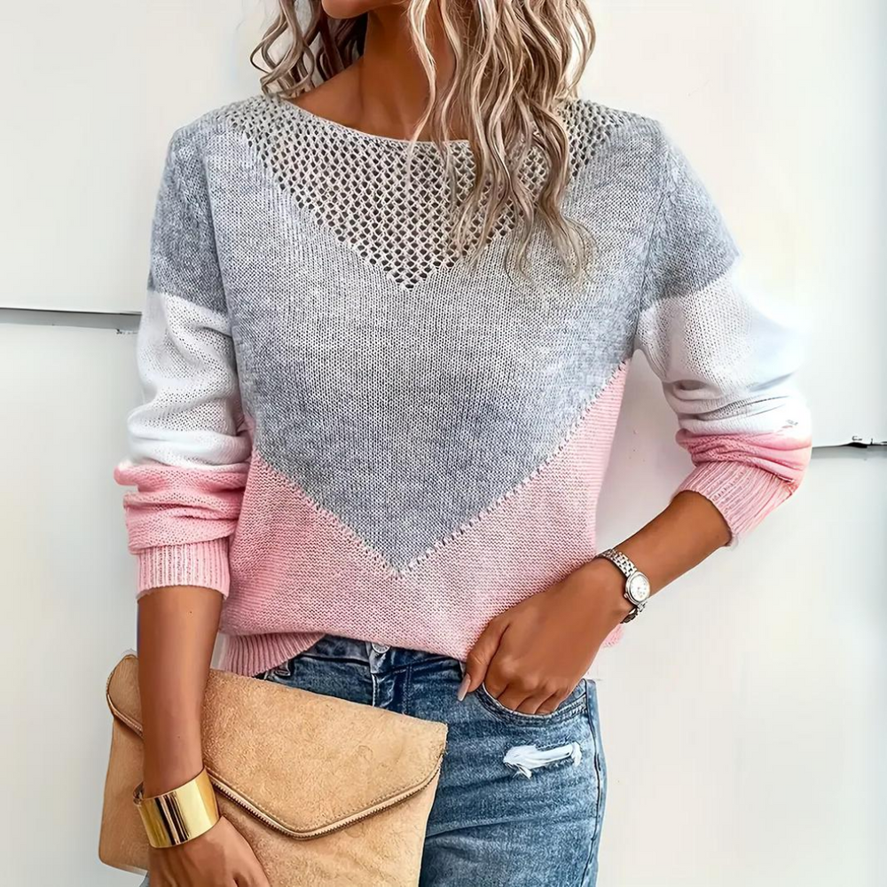 Magdalena | Lekki Dzianinowy Sweter