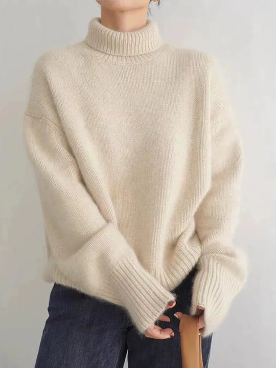 Lucyna | Sweter z kaszmiru z golfem