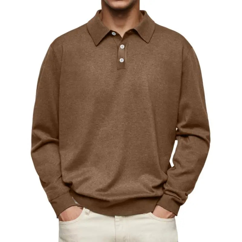 Chwalibóg | Casual polo z długim rękawem