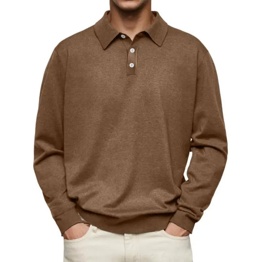 Chwalibóg | Casual polo z długim rękawem