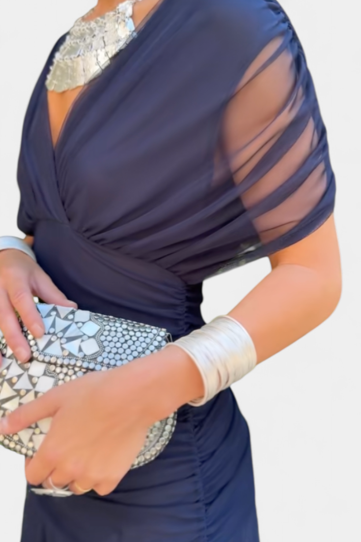 Eugenia | Elegancka Suknia Maxi Off-Shoulder