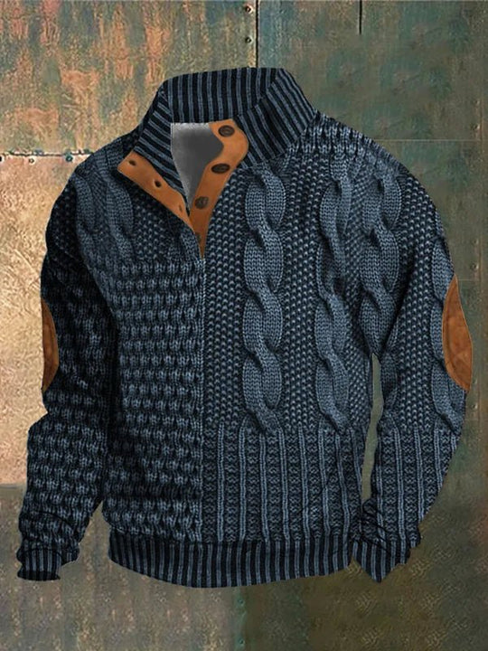 Gniewomir | Stylowy Sweter z Wzorzystym Splotem