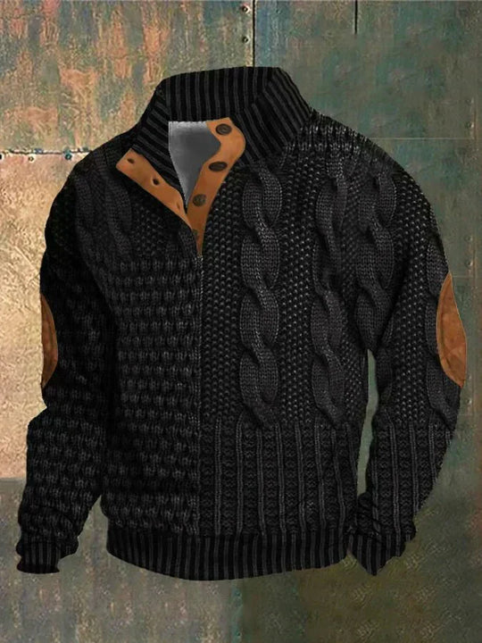 Gniewomir | Stylowy Sweter z Wzorzystym Splotem