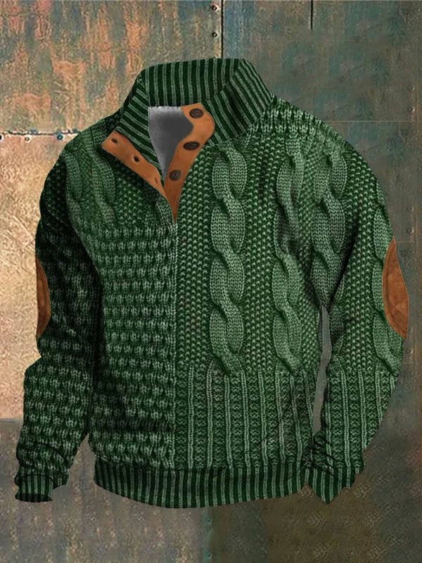 Gniewomir | Stylowy Sweter z Wzorzystym Splotem