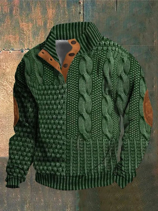 Gniewomir | Stylowy Sweter z Wzorzystym Splotem