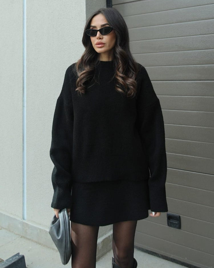 Konstancina | Ciepły Dzianinowy Zestaw Dwuczęściowy